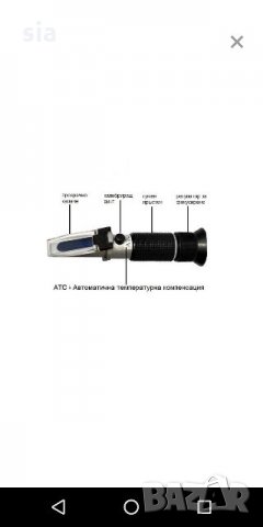 Рефрактометър, тестер за антифриз, Уред за измерване електролита на вашия акумулатор, снимка 6 - Аксесоари и консумативи - 26715208