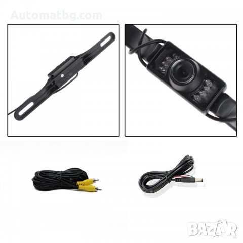 Универсална камера за паркиране Automat, за рамка на номера с инфраред диоди, снимка 2 - Аксесоари и консумативи - 28183657