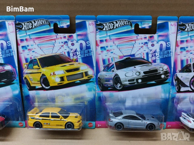 Колички Hot Wheels 90's STREET SCENE / Хот Уилс - 5 модела / 012, снимка 4 - Коли, камиони, мотори, писти - 53146301