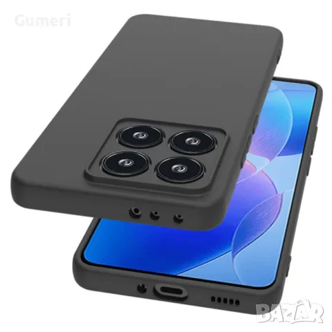 Xiaomi 14T  Силиконов Гръб - Черен Мат, снимка 3 - Калъфи, кейсове - 47694405