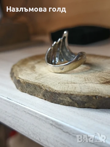 Сребърен дамски пръстен масивен, снимка 2 - Пръстени - 51317740