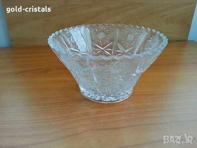кристална купа фруктиера, снимка 1 - Антикварни и старинни предмети - 28251201