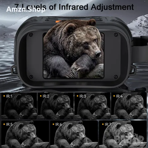 Инфрачервени очила за нощно виждане 1080P бинокъл за нощно виждане 10X цифрово увеличение, снимка 4 - Друга електроника - 47590866