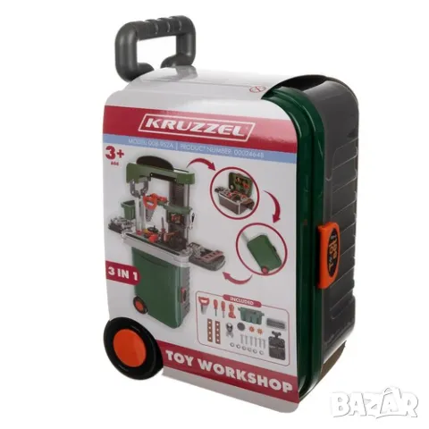 Детска работилница с инструменти / Детски инструменти в куфар, снимка 3 - Образователни игри - 47995191