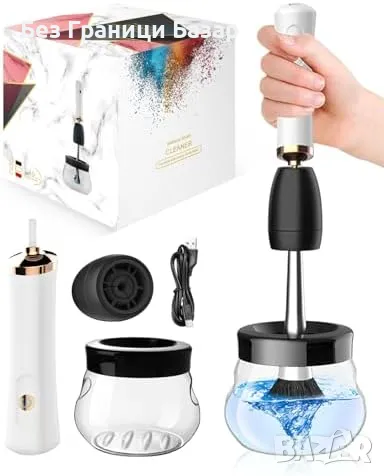 Нова Електрическа машина за почистване на четки за грим, 3 скорости