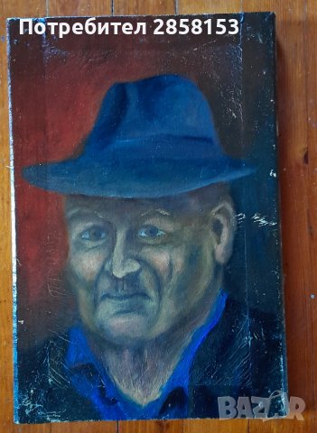 Картина автопортрет на художника Константин Гърнев- Кочо, снимка 4 - Антикварни и старинни предмети - 39579214