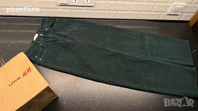 НОВО! H&M зелени джинси панталон дънки , снимка 5 - Дънки - 51977391