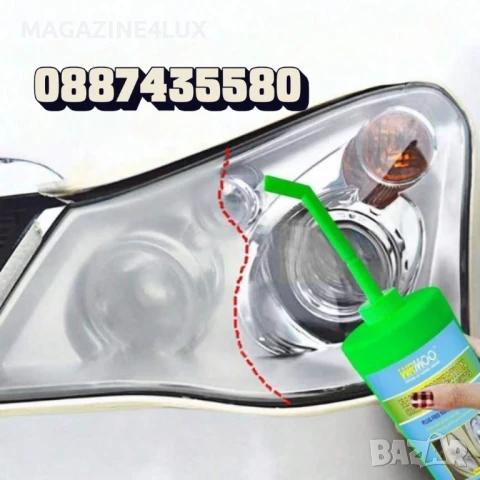 Комплект за нано покритие и възстановяване на фарове