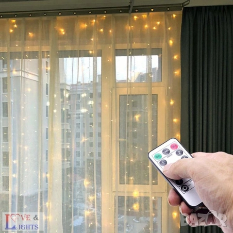 LED светеща завеса