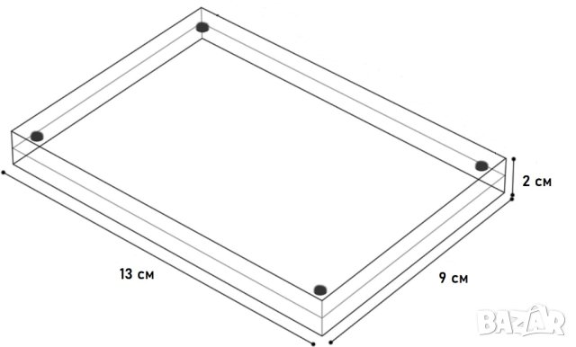 Акрилна фоторамка 13х9 см, снимка 2 - Декорация за дома - 43376968