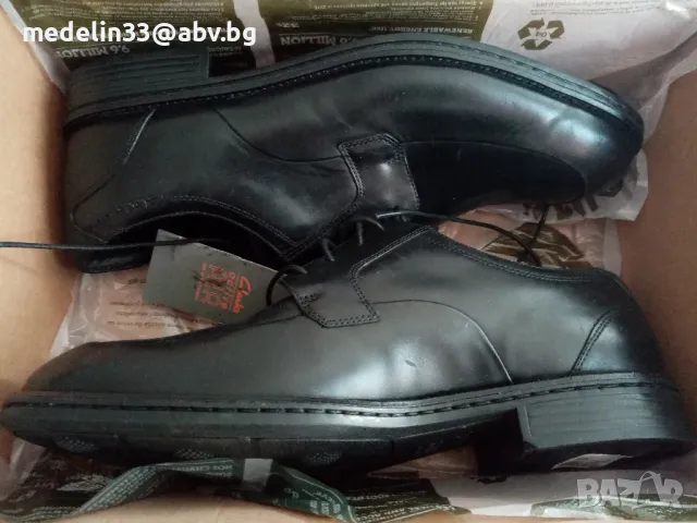 Clarks Active Air-мъжки луксозни обувки ест. кожа, 44 номер, съвсем нови, снимка 3 - Официални обувки - 47269361