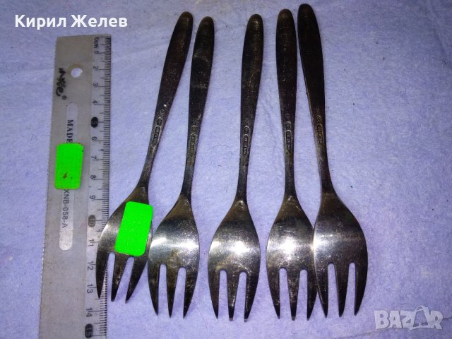 WILKENS 90 Пет СТАРИННИ АНГЛИЙСКИ МАРКОВИ ДЕБЕЛО ПОСРЕБРЕНИ 90 МИКРОНА АРИСТОКРАТИЧНИ ВИЛИЦИ 26970, снимка 5 - Прибори за хранене, готвене и сервиране - 43806751