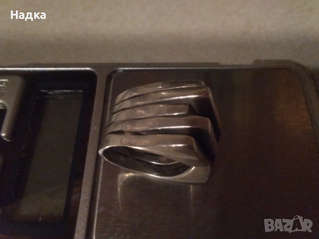 Дамски сребърен пръстен, снимка 5 - Пръстени - 52203822