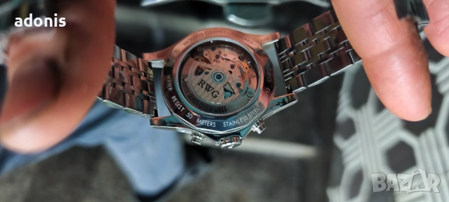 RWG Автоматичен, механичен лимитиран часовник Ета Валжу 7750 хронограф Eta Valjoux 7750, снимка 8 - Други - 52164612