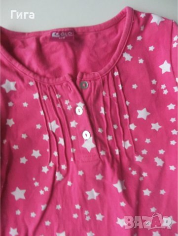 цикламова блузка на звездички, снимка 3 - Детски тениски и потници - 37541881