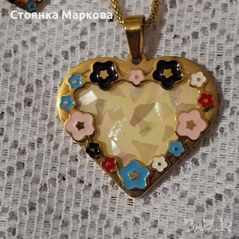 Красив комплект от медицинска стомана, снимка 2 - Бижутерийни комплекти - 48418883