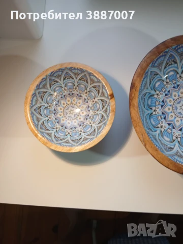 Декоративни Дървени Купи 3бр., снимка 9 - Декорация за дома - 50610851