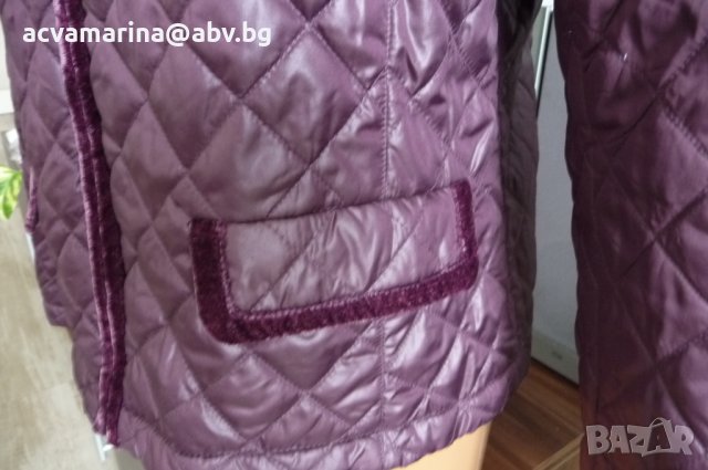 Вишнево пролетно-есенно яке р-р Л , снимка 3 - Якета - 30148195