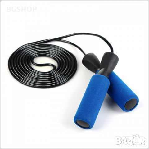 Въже за скачане / Фитнес въже - Синъо, снимка 4 - Фитнес уреди - 26937290
