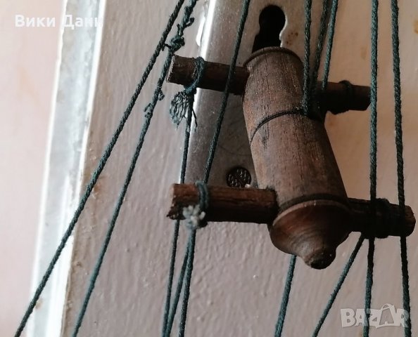 Бирма марионетка кукла на конци рядка антика  с камък Рубин, снимка 5 - Колекции - 34921654