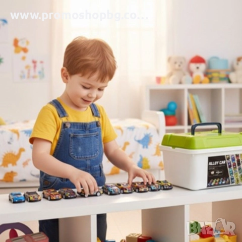 Комплект 50 бр състезателни колички, моторизирани, в кутия, снимка 6 - Коли, камиони, мотори, писти - 42267945