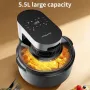 Мощен еър фрайър 5.5L Sokany SK-ZG-8046 - Гаранция: 12 месеца , снимка 5
