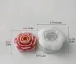 3d Многопластово цвете Камелия силиконов молд форма фондан шоколад гипс смола свещ декор, снимка 2