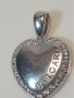 Сребърна висулка сърце Bvlgari , снимка 2