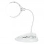 Настолна увеличителна лупа стойка LED осветление за четене шиене на гоблени бродиране козметик бюро, снимка 14