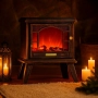 Ретро камина с ефект на пламък, снимка 5