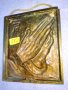МОЛИТВА Старо РЕЛИГИОЗНО АВТОРСКО МЕДНО ПАНО БАРЕЛЕФ - ХУДОЖЕСТВЕНА РЪЧНА МАЙСТОРСКА ИЗРАБОТКА 42734, снимка 16