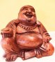 Масивна дървена фигура Буда, подарък сувенир декорация, ръчна изработка, снимка 2