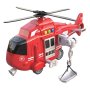  Спасителен хеликоптер, с преносим звук и светлини, червен, снимка 1 - Влакчета, самолети, хеликоптери - 43762053