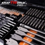 Комплект битове и свредла kraftworld – 246 части в куфар | HSS + дърво + зидария, снимка 9
