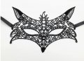 10 Лисица домино с уши черна маска дантела за лице очи маскарад парти бал, снимка 1 - Други - 27444918