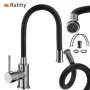 Смесител за кухня гъвкав 360 градуса с керамична батерия Ruhhy 010115, снимка 5