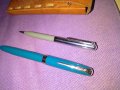 Комплект автоматичен молив и писалка Союз от Соца-СССР-калъвче естествена кожа, снимка 2