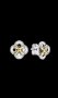 Сребърни обеци Пандора,колекция"Flowers",Gold/нови, снимка 1 - Колиета, медальони, синджири - 43817565