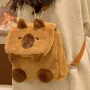 Плюшена раница Капибара, 3D плюшена играчка раница Капибара, снимка 4