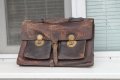 Кожена чанта 1960г, снимка 1 - Антикварни и старинни предмети - 35656083