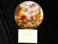Рисувана канадска чиния Winston Roland порцелан,сертификат. , снимка 1 - Антикварни и старинни предмети - 26894540