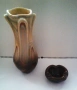 Ваза и пепелник от 70-те години на 20-ти век, снимка 1