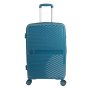 Луксозен куфар в цвят петрол , снимка 1 - Куфари - 43788241