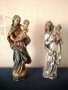 Барокови статуи ,,Дева Мария с Христос" различни автори,различни времеба и материали