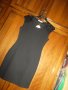 Стил и красота с права черна рокля с лек ръкав с дантела и кожа-Роклята е с прекрасна текстура, снимка 7