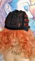 👑 💗Средна Дължина Чуплива Перука в Наситено Оранжев Цвят с Бретон💋 КОД : 9139💗 👑 💋 , снимка 8