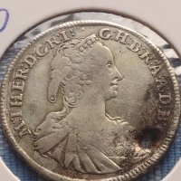 Сребърна монета 15 кройцера 1747г. Мария Терезия Кремниц Унгария 13755, снимка 2 - Нумизматика и бонистика - 42999810