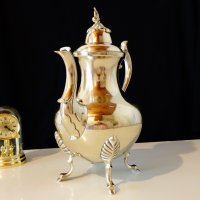 Английска кана,чайник никелово сребро. , снимка 2 - Антикварни и старинни предмети - 26268926