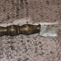 стар нож със дървена дръжка , снимка 6 - Антикварни и старинни предмети - 38274616