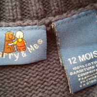 Пуловер за бебе 9-12 месеца с влак, снимка 3 - Бебешки блузки - 38668183